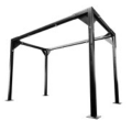 Freestanding Bag Rack, 12x12, Standard