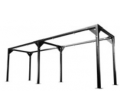 Freestanding Bag Rack, 6x24, Standard