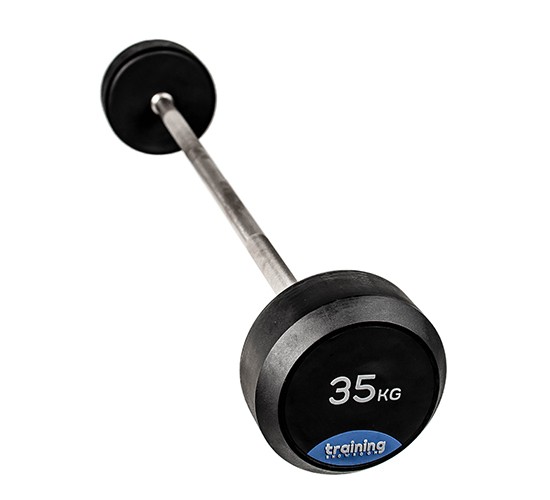 RUBBER GYM DELUXE BARBELL 35kg