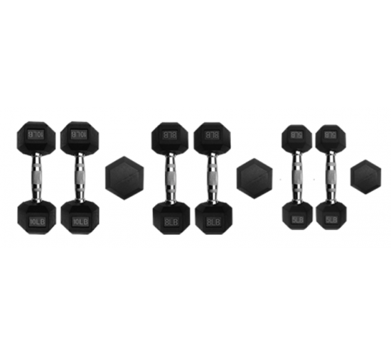 HIIT HEX DUMBBELLS - HIIT HEX DUMBBELLS,8KG