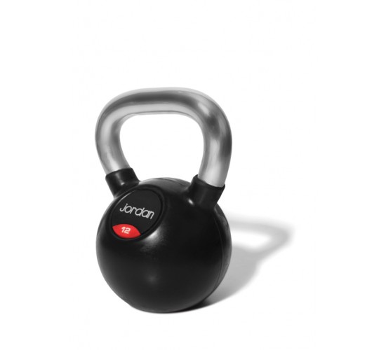 Jordan Kettlebell Gumowany z Chromowaną rączką - 12kg