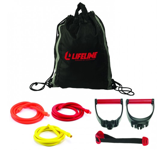 Lifeline USA Zestaw Gum Oporowych  Lifeline USA Variable Resistance Training Kit ELITE(81,65kg) 