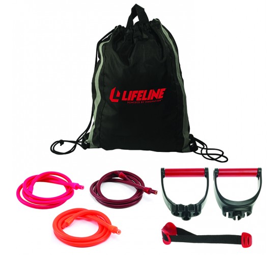 Lifeline USA Zestaw Gum Oporowych  Lifeline USA Variable Resistance Training Kit PLUS (54,43kg)