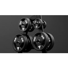 Urethane Olympic Plate, 20 KG, Throwdown, Black