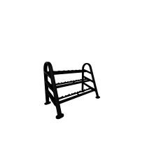 NN, RACK, DUMBBELL, 3 TIER, 10PR, 60BLK